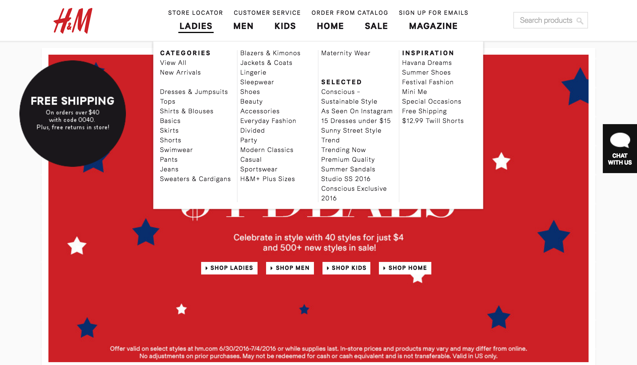 h&m ecommerce