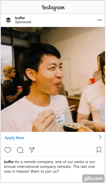 Compared to video ads, Instagram slideshow ads are highly lightweight. Since they contain a maximum of 10 frames, there are no loading issues.