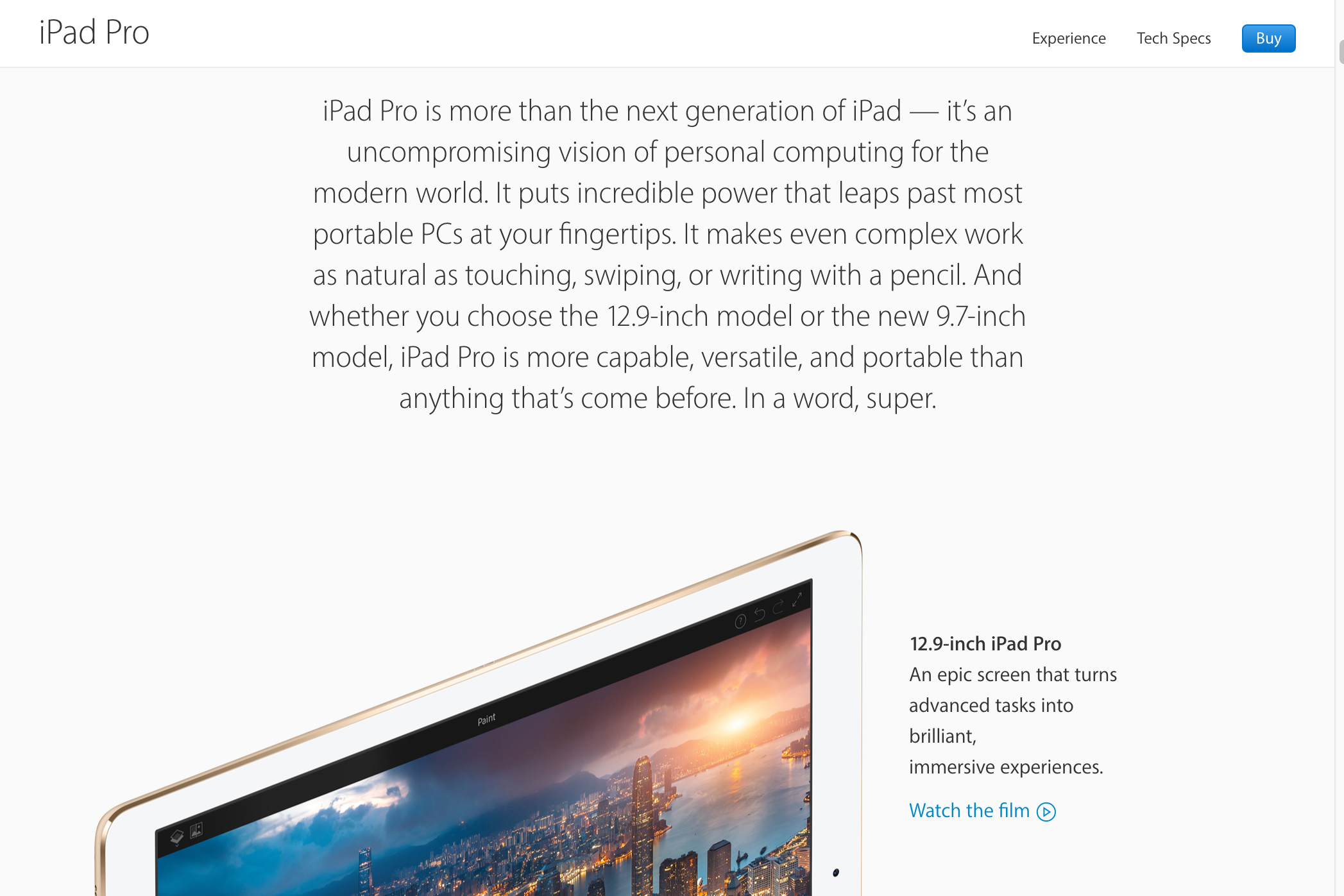 iPad Pro product description
