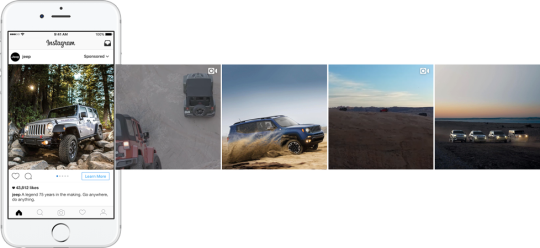 Video carousel ads let you display more immersive and engaging content than a traditional photo ad.