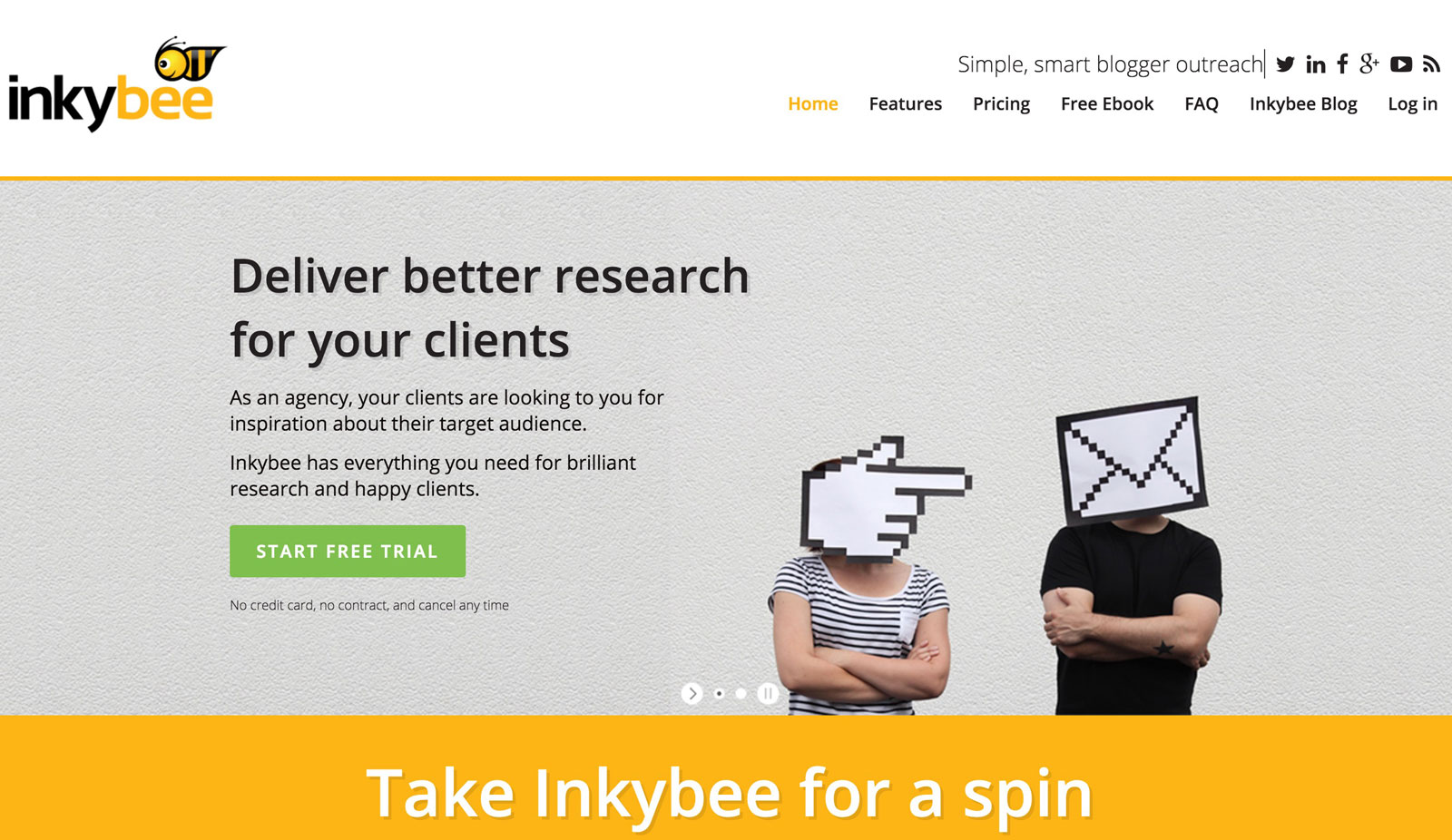 Inkybee focuses on finding relevant, influential blogs for your niche.