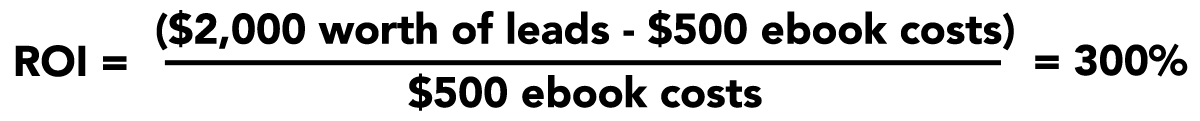 A useful formula for calculating the ROI of your content marketing efforts.