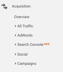 Acquisition reports let you know how users are finding your website and give you a much more detailed understanding of your traffic.