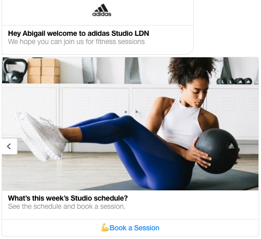 Adidas Studio LDN chatbot