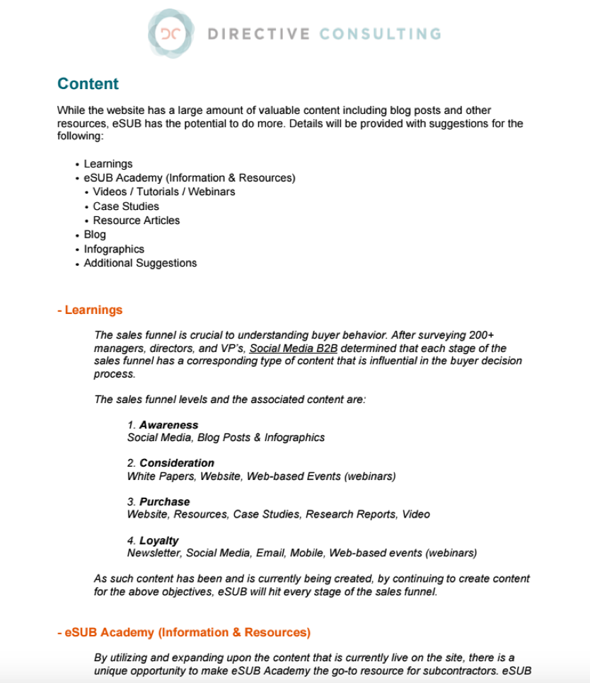 content strategy document.