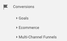 Aptly titled, this section provides you with information on how well your site is converting.