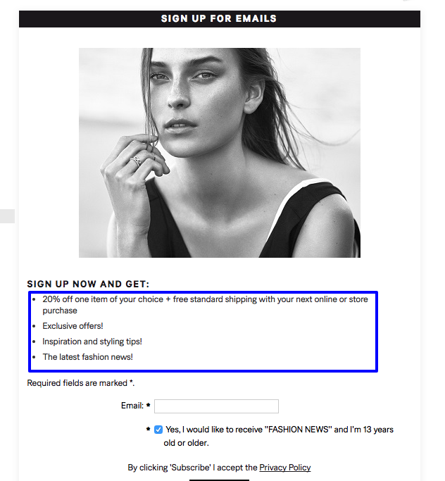 If you have an e-commerce website, for example, you could provide your readers with the opportunity to avail of a percentage discount on your products.