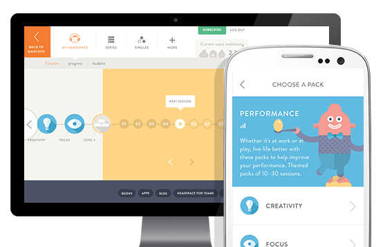 Headspace, a guided meditation platform, encourages you to stay calm and focused with a mere 10 minutes of meditation a day.