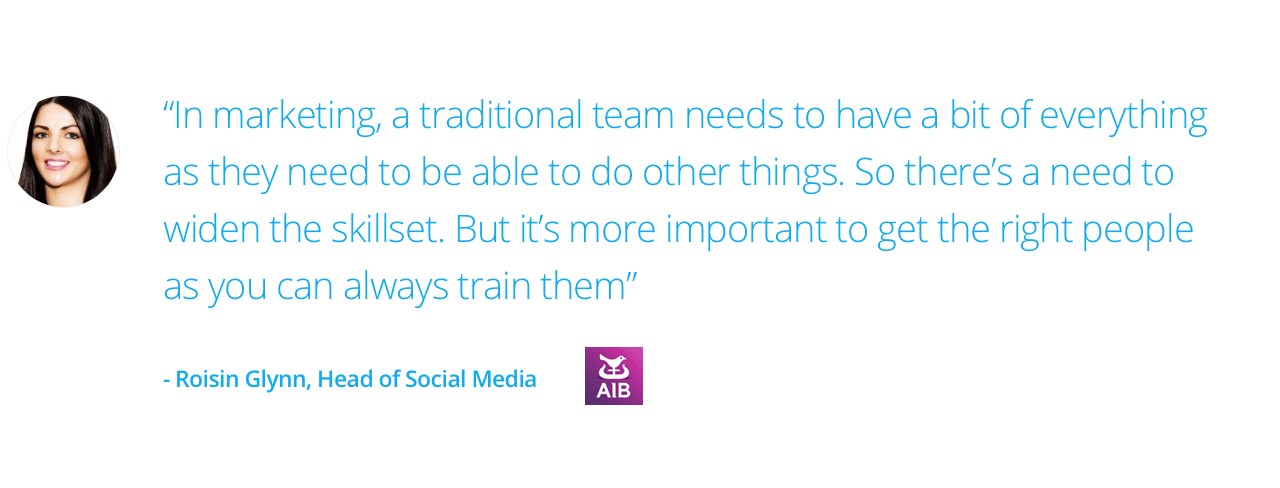 Quote from Roisin Glynn, Head of Social Media at AIB