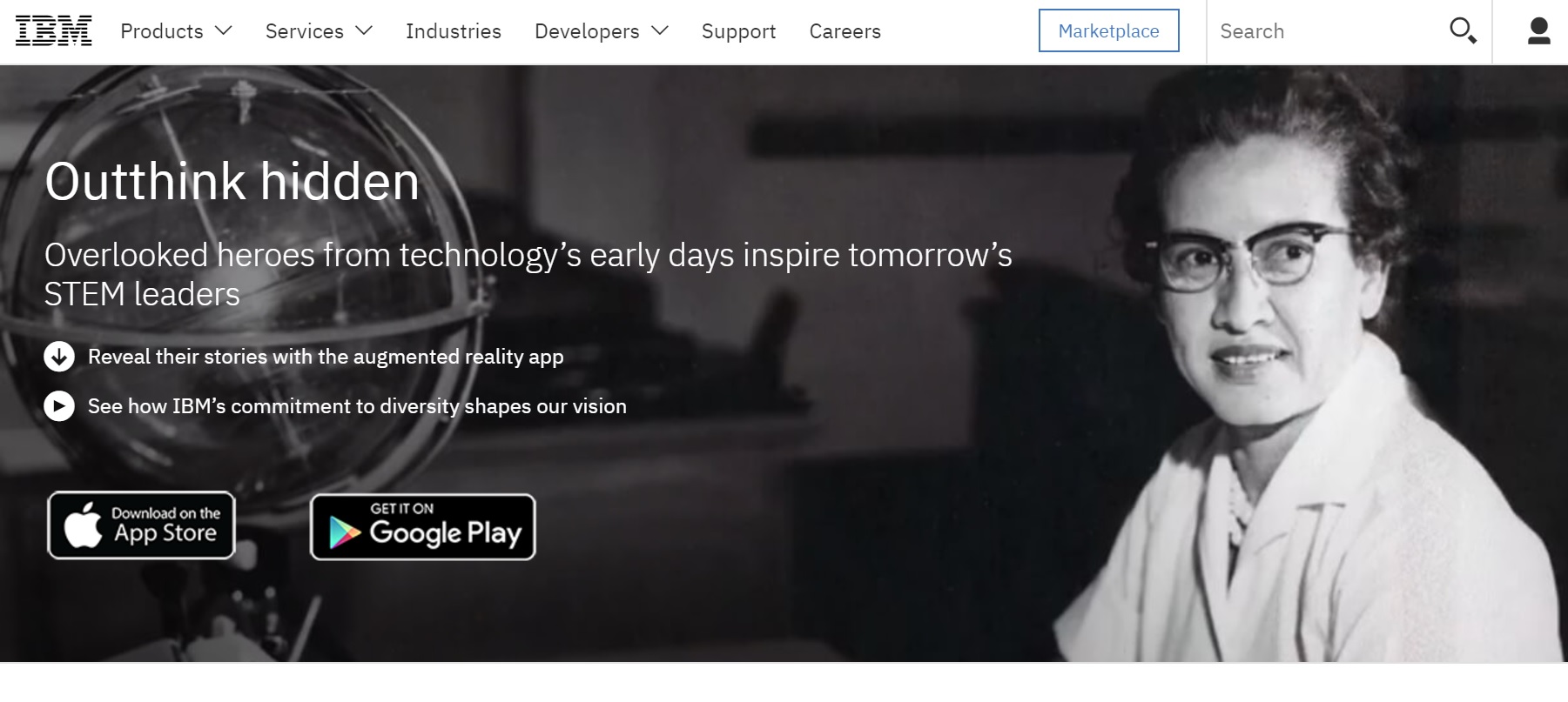IBM Hidden Figures VR app