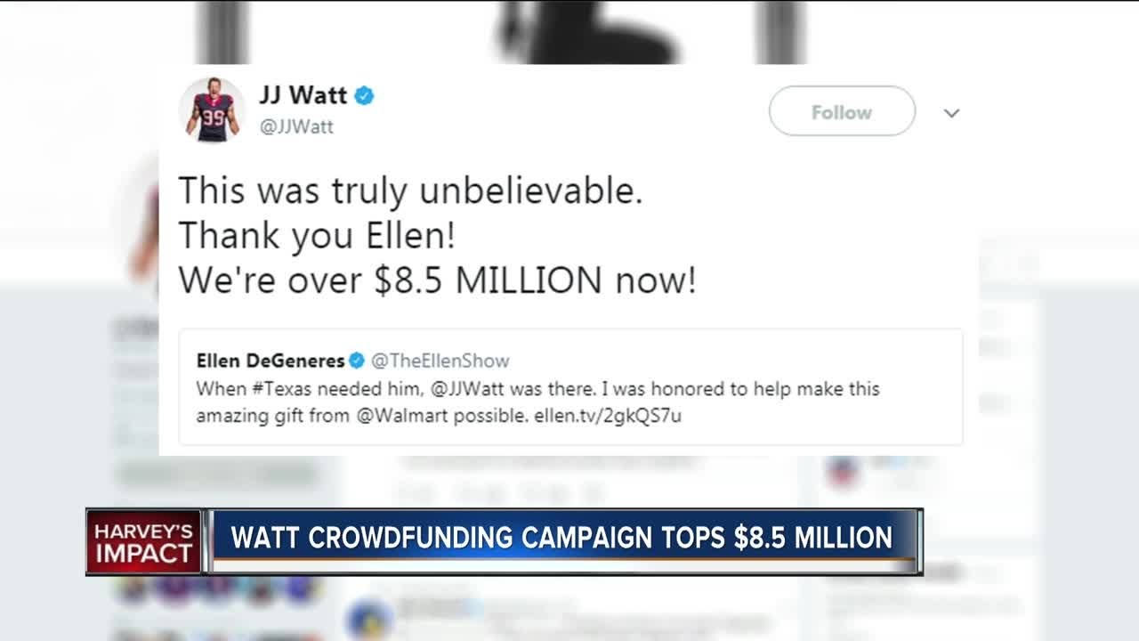 J.J. Watt’s Hurricane Harvey Relief campaign