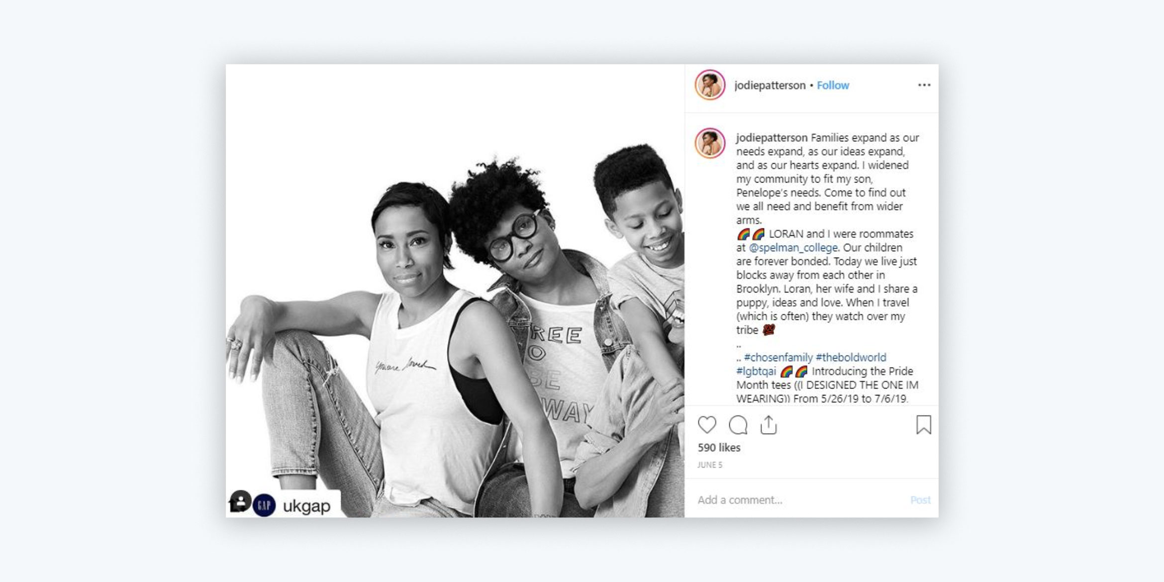 Gap - “Love All Ways” campaign