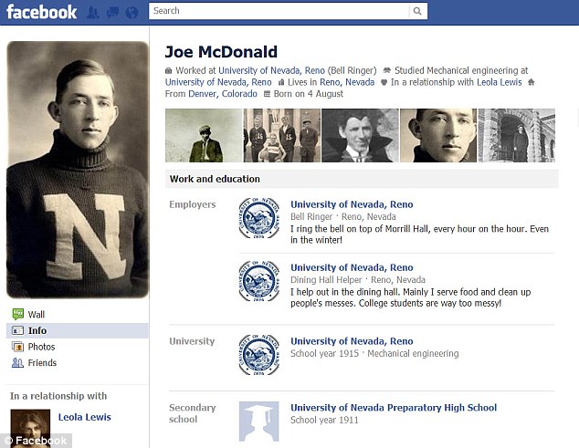University of Nevada Facebook page