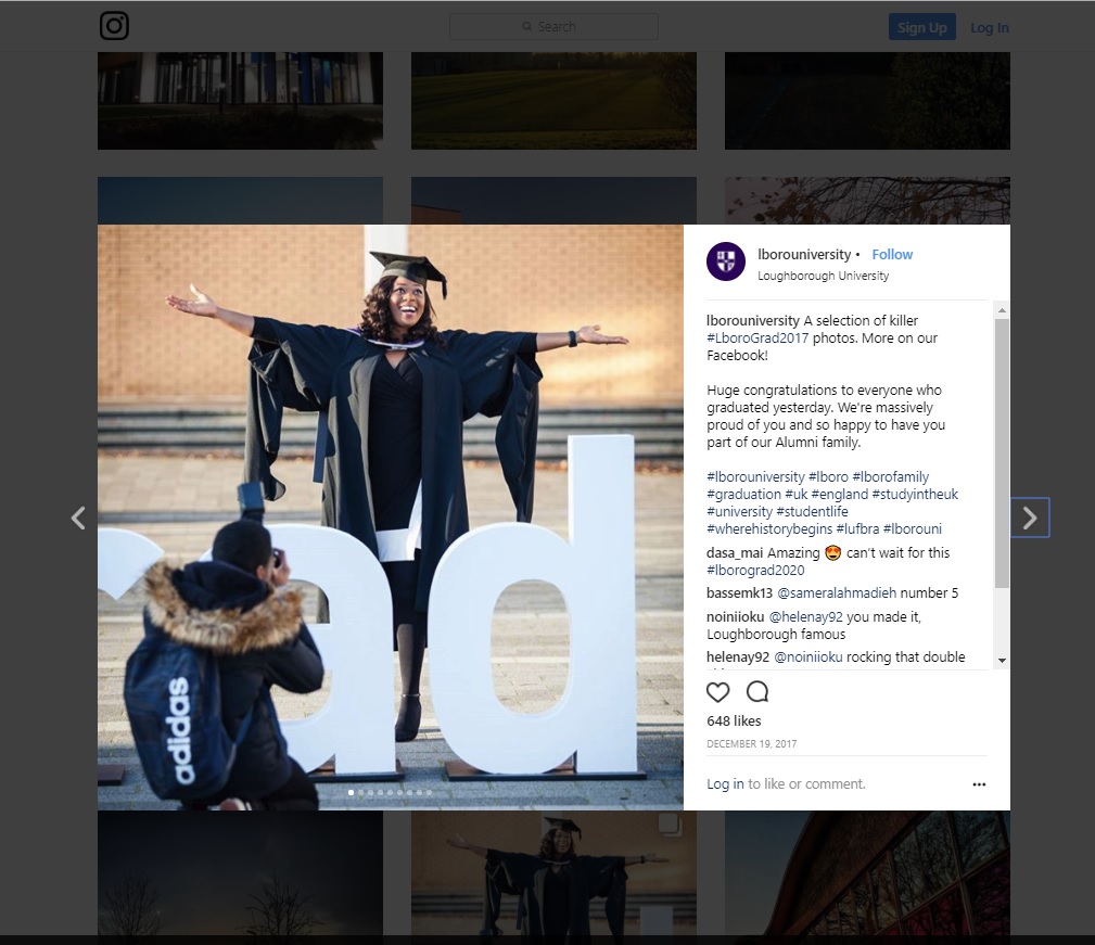 Loughborough University Instagram