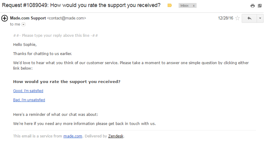 7. Ask for feedback | 7 Essential Tips for Stellar Social Customer Service