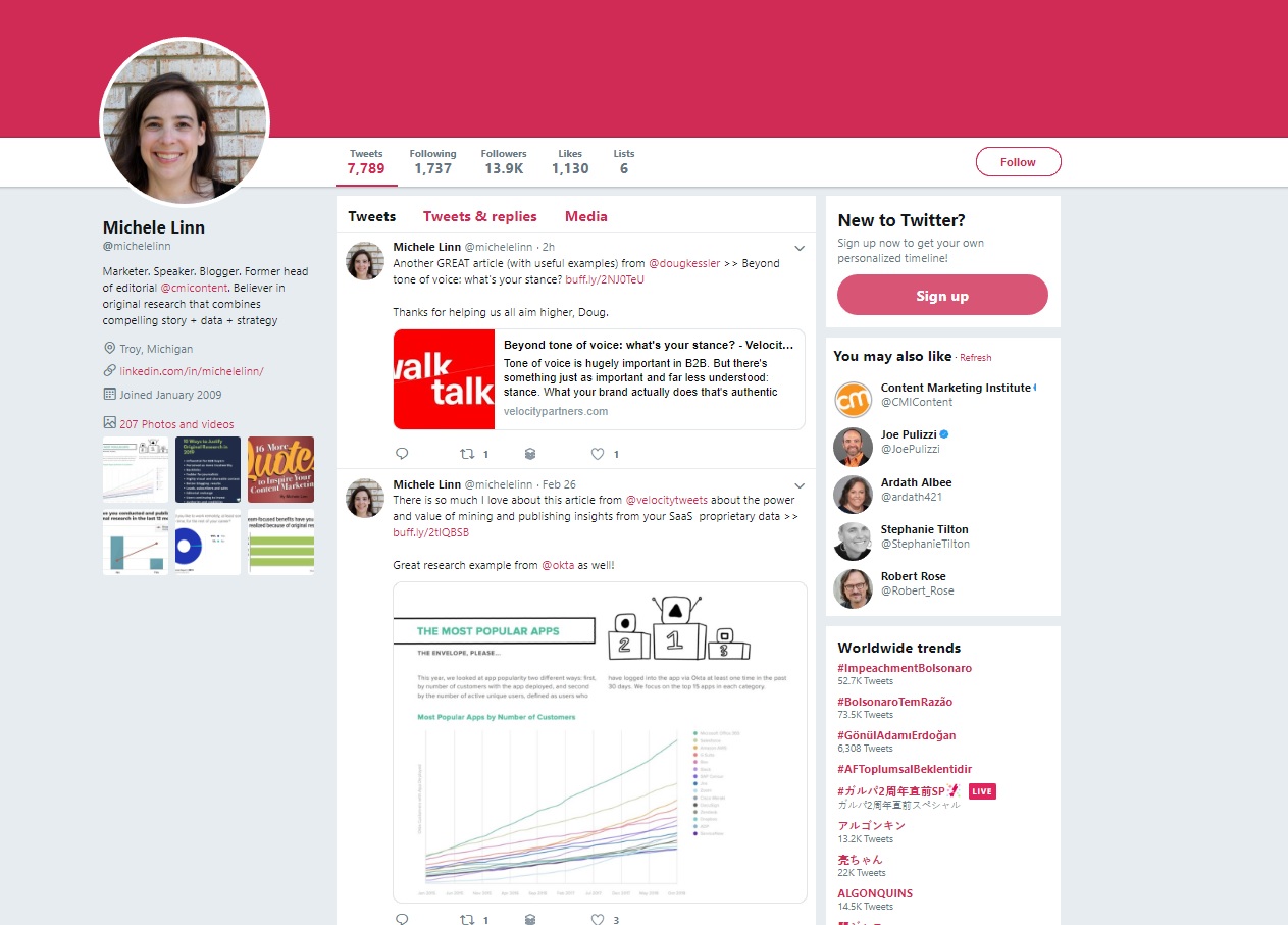 Michelle Lin on Twitter