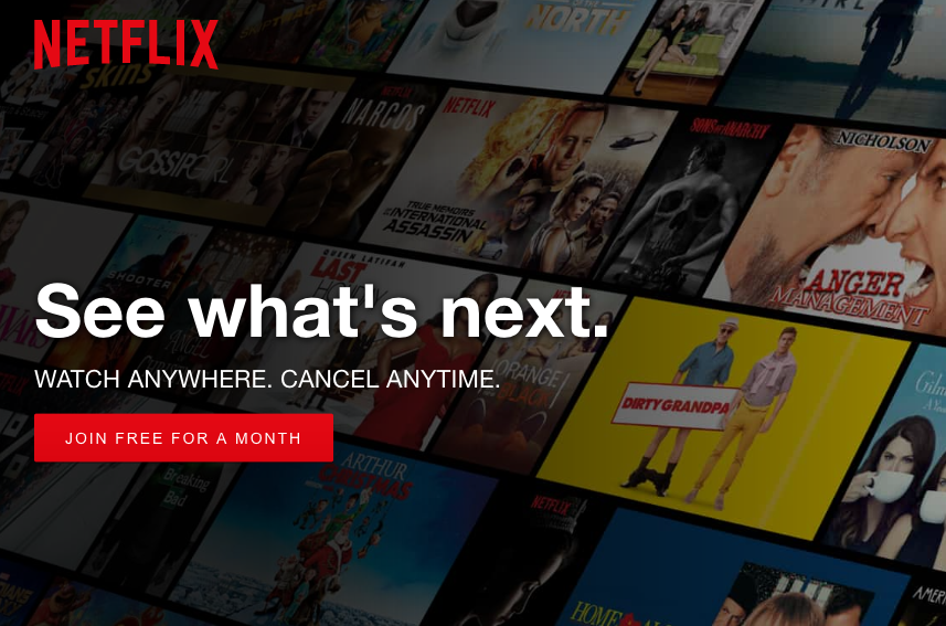 Netflix uses collaborative filtering to ecommend other TV shows and films you might enjoy based on your streaming history and ratings that you’ve made.