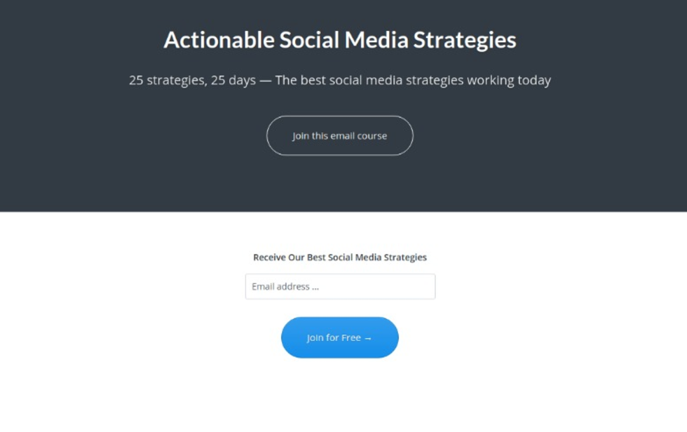 offering potential prospects a valuable email-based course, you're essentially providing them with free education - something that will prompt a great deal of customer leads.