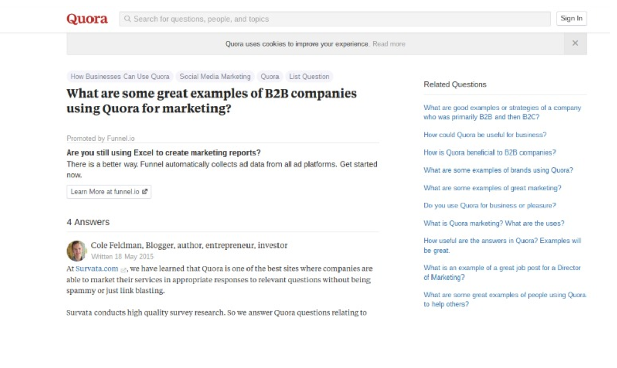 Quora is a public question and answer platform whose popularity has skyrocketed in recent years.