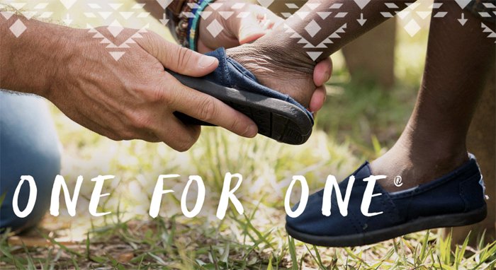 TOMs One for One initiative
