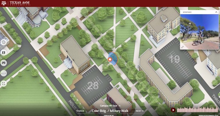 Texas A&M virtual tour shot