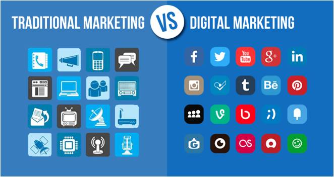 Traditional vs digital marketing