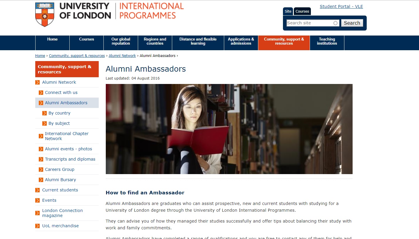 University of London Alumni Scheme