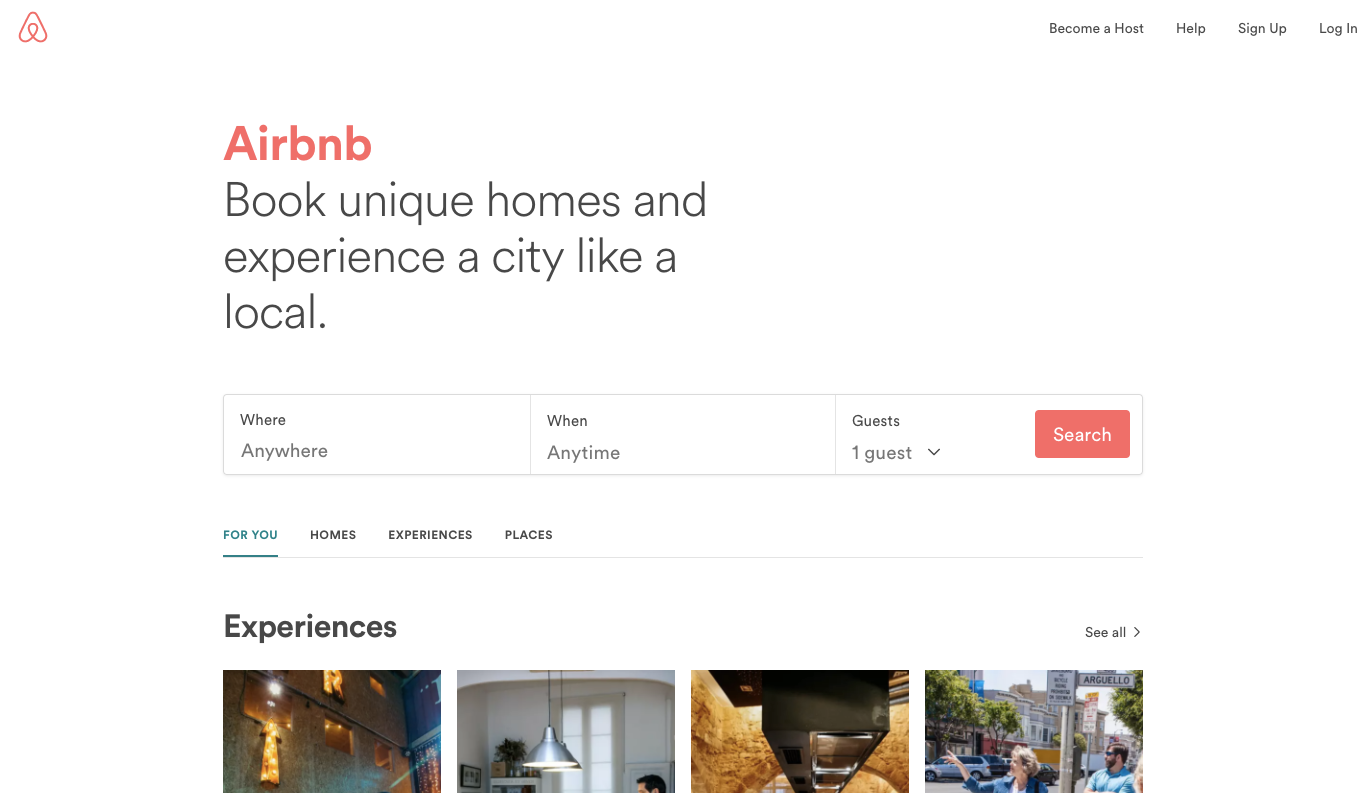 Airbnb marketing strategy.