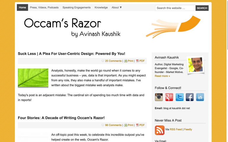 Occam's Razor blog