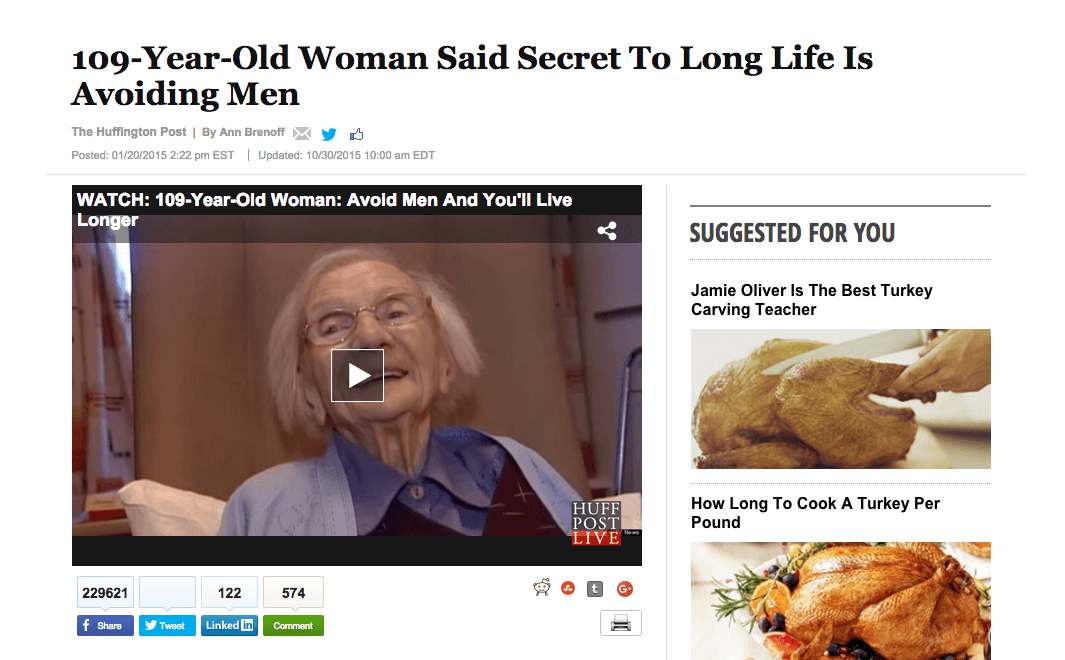 Viral Content - 109 year old woman
