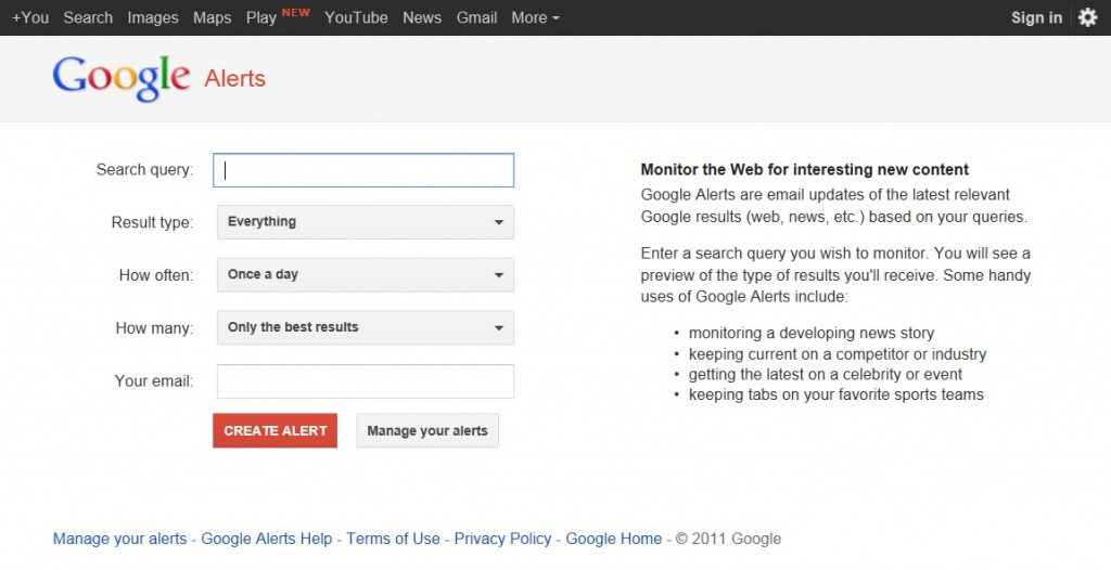 Google Alerts | 3 Sneaky Tips to Help You Spy on Your Competitors Online