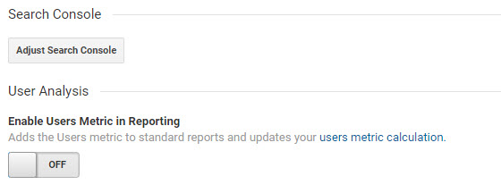 Search Channel options.