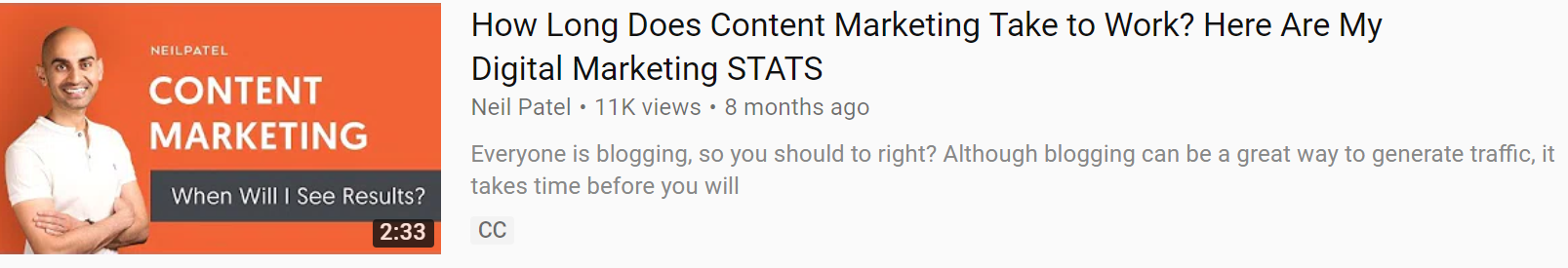 Content Marketing advert.
