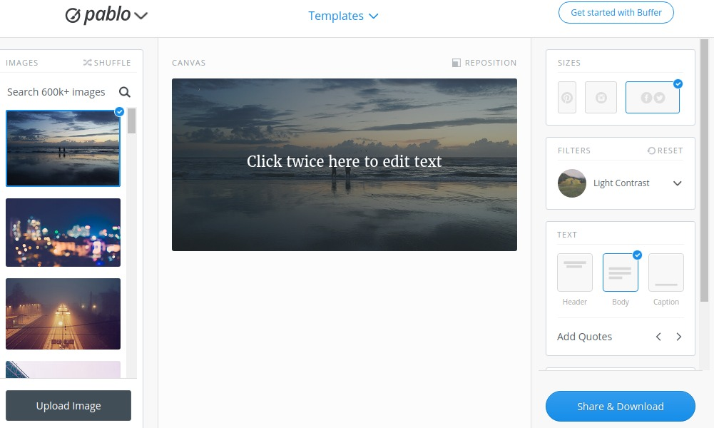 Pablo provides content editors with a quick and easy solution for image production.