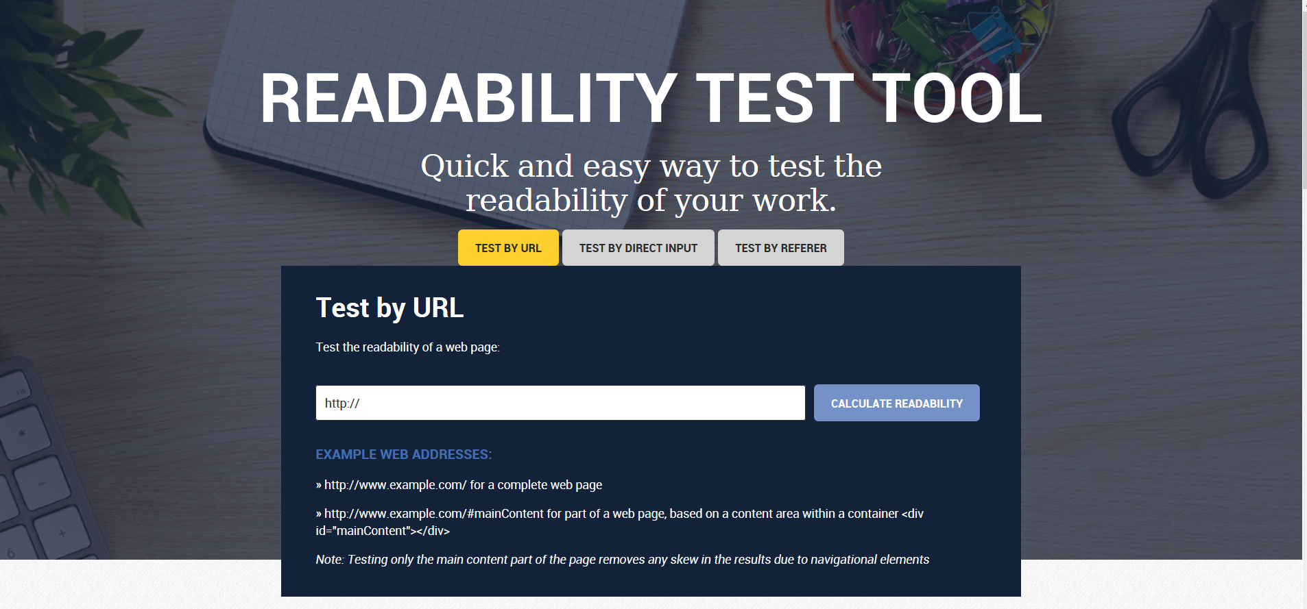 Content tool for research.