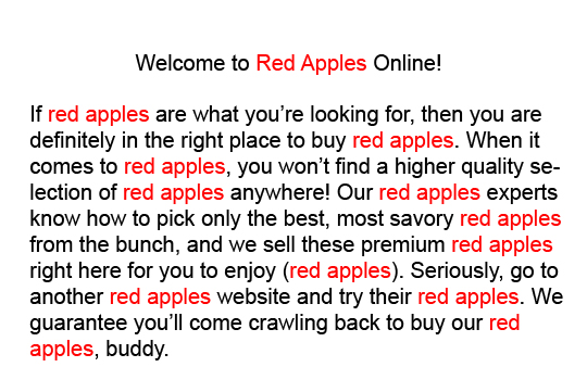 Examples of keyword stuffing. *Image Source: im-news.com.
