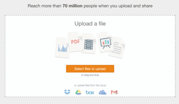 Sharing presentations, eBooks, infographics and more is always a great idea, and the platform allows you to simply press a button to distribute them to Facebook, Twitter and LinkedIn.