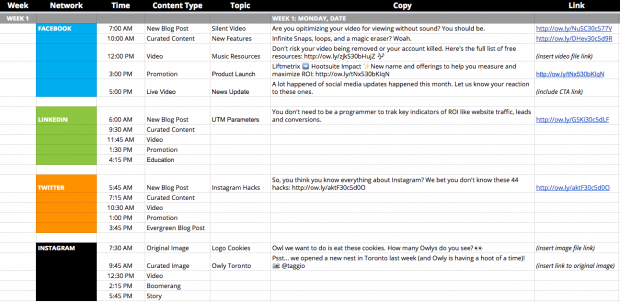 Schedule Engaging Content